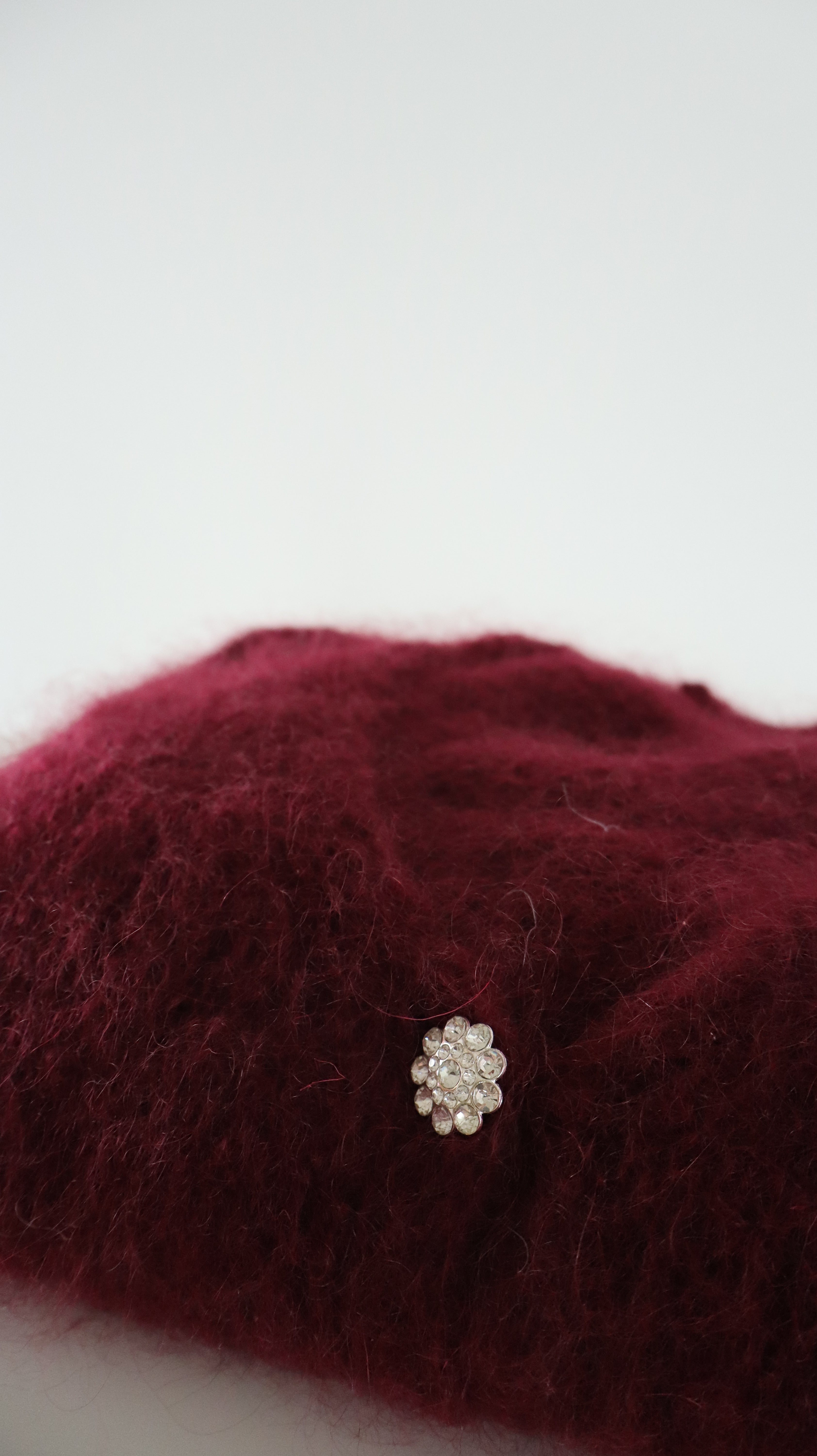 Luxury Mohair Cardigan with crystal buttons – Made in Italy